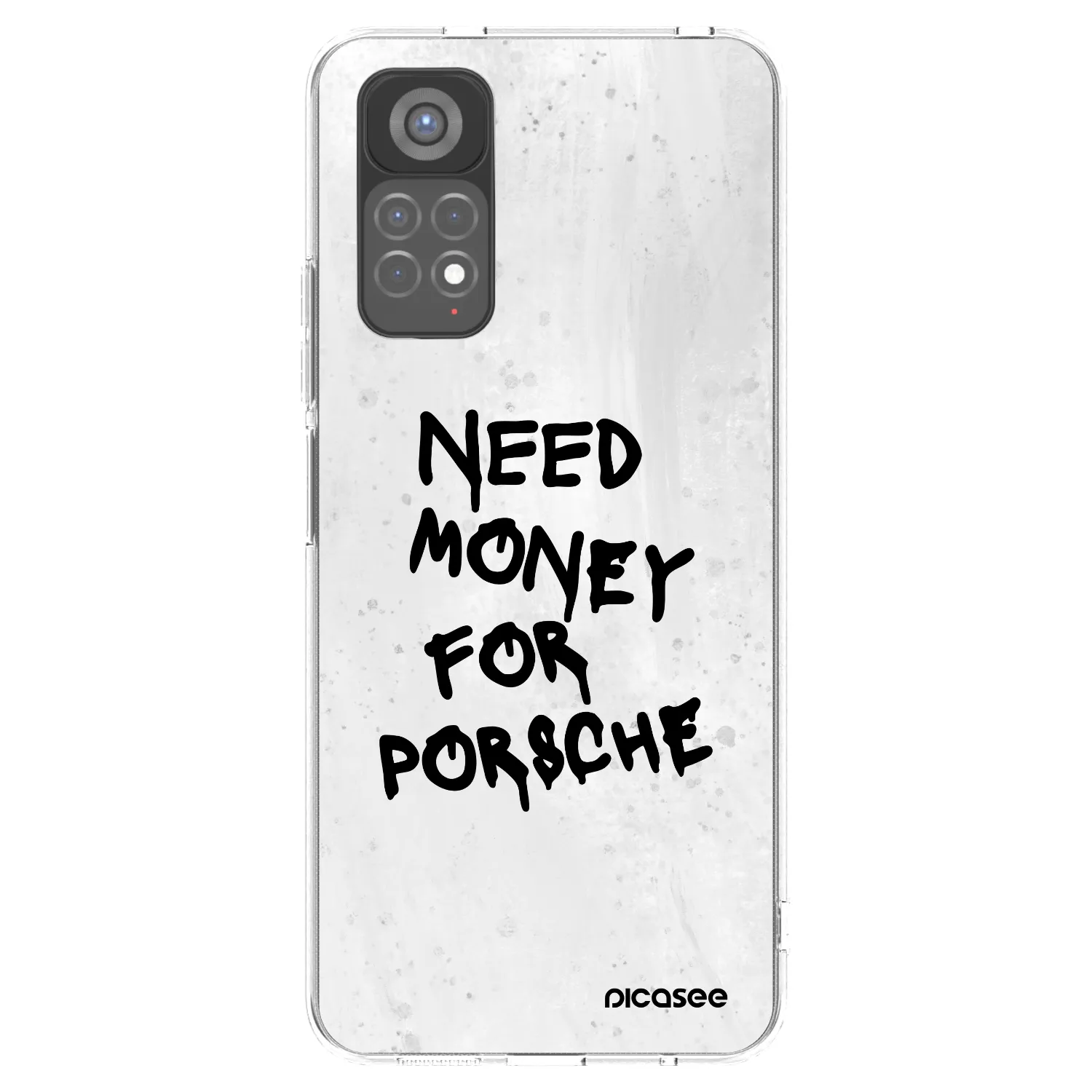 Picasee silikonska prozirna maskica za Xiaomi Redmi Note 11S 5G - White Dollar