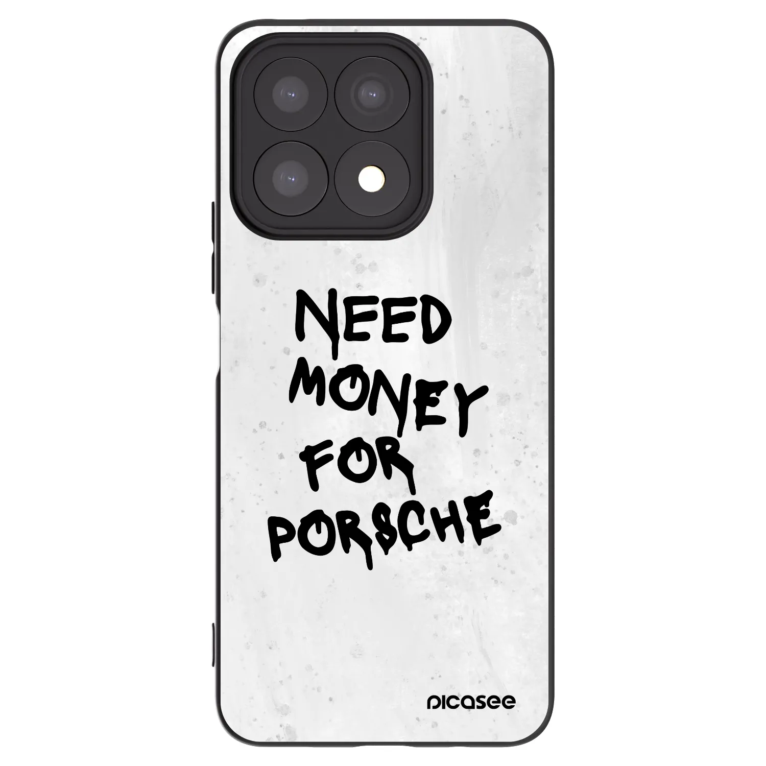 Picasee crna silikonska maskica za Honor X8a - White Dollar