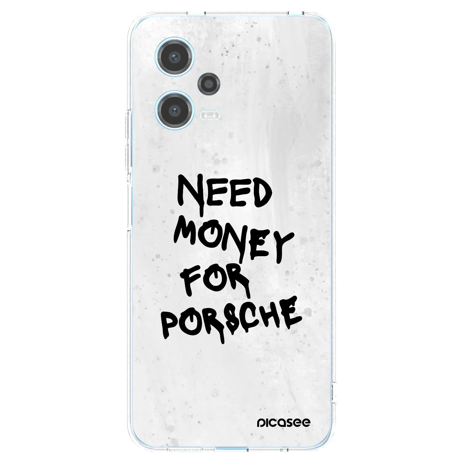 Picasee silikonska prozirna maskica za Xiaomi Redmi Note 12 5G - White Dollar