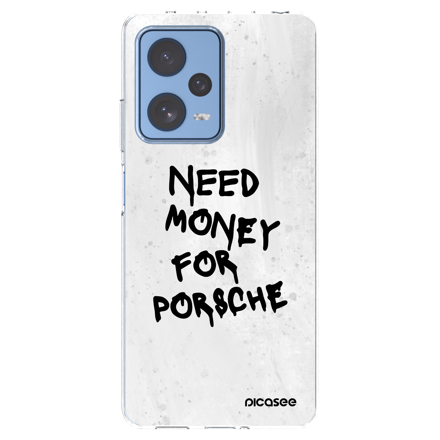 Picasee silikonska prozirna maskica za Xiaomi Redmi Note 12 Pro 5G - White Dollar