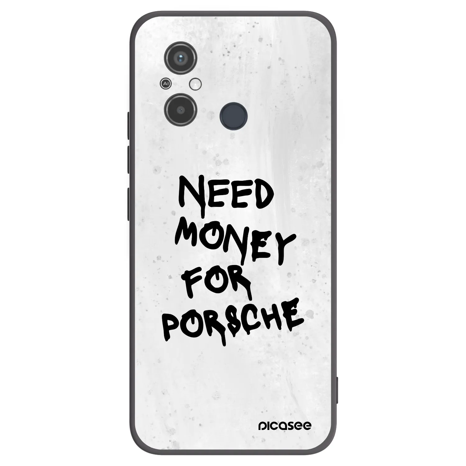 Picasee crna silikonska maskica za Xiaomi Redmi 12C - White Dollar