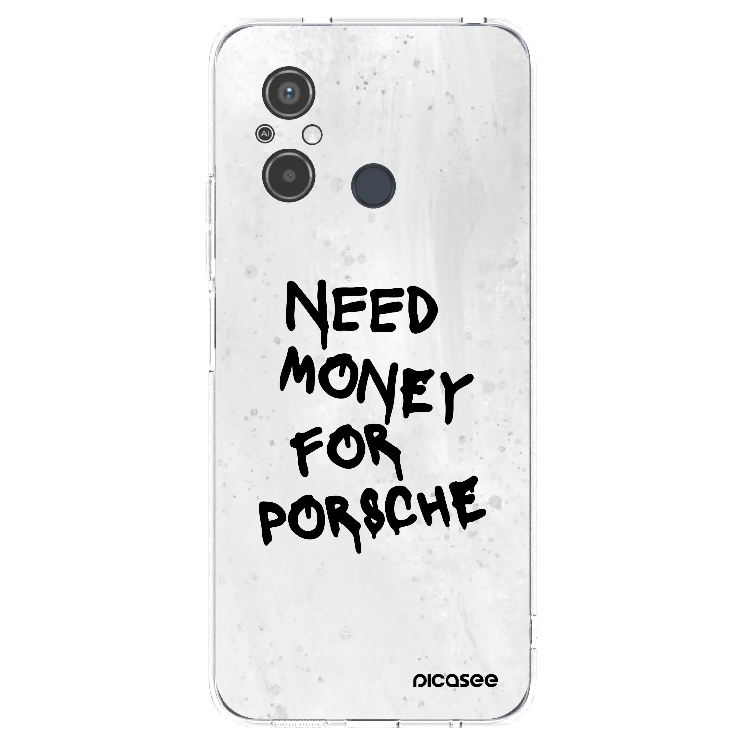 Picasee silikonska prozirna maskica za Xiaomi Redmi 12C - White Dollar