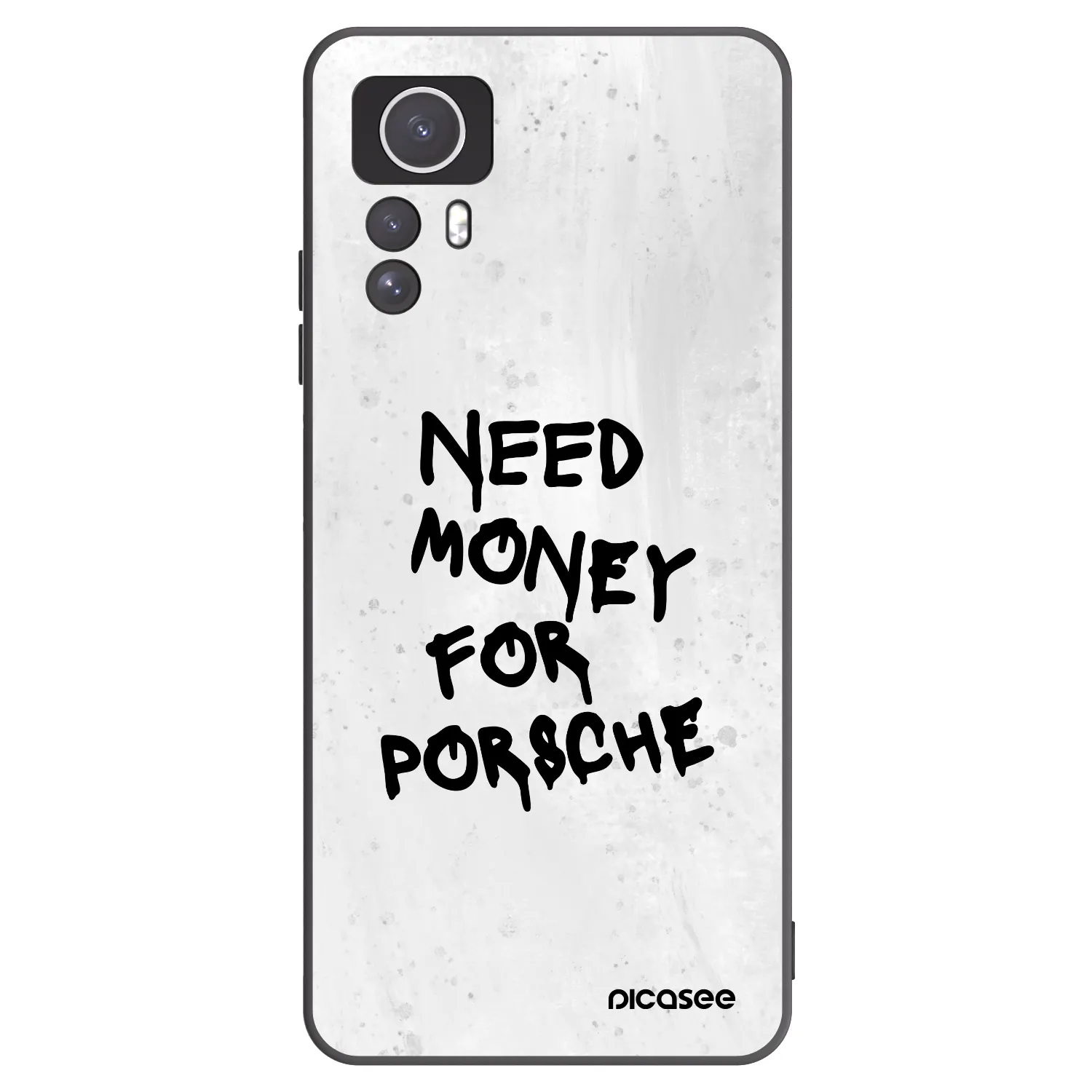 Picasee crna silikonska maskica za Xiaomi Redmi Note 12S - White Dollar