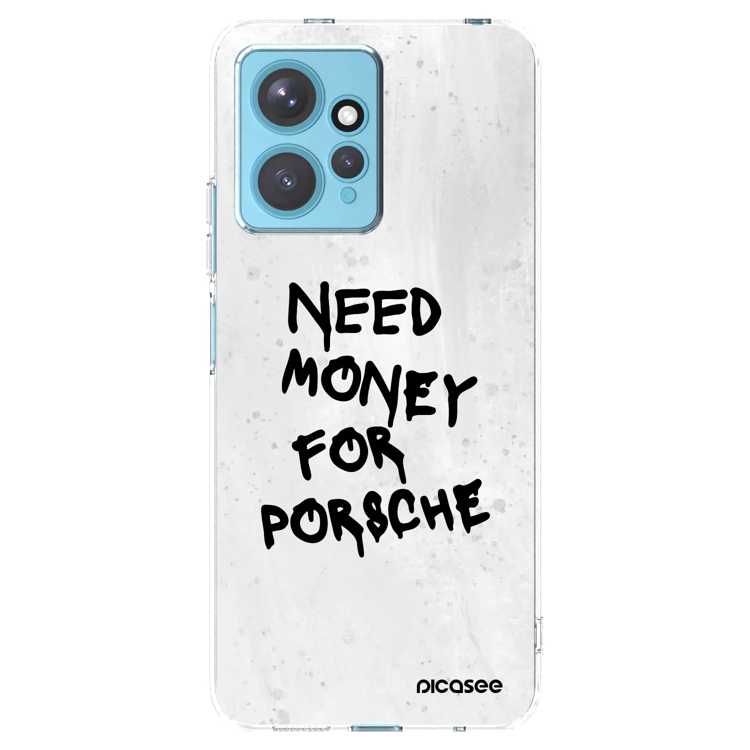 Picasee silikonska prozirna maskica za Xiaomi Redmi Note 12 4G - White Dollar