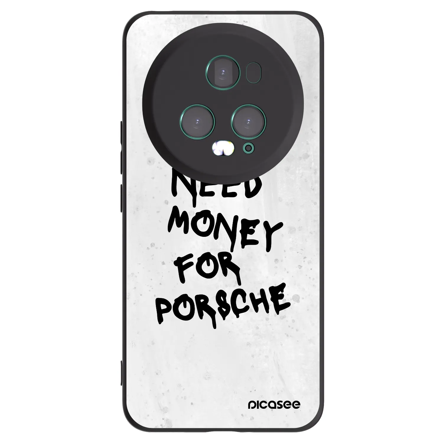 Picasee crna silikonska maskica za Honor Magic5 Pro - White Dollar
