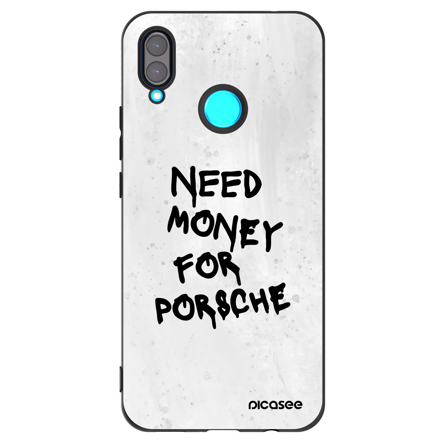 Picasee crna silikonska maskica za Huawei Nova 3 - White Dollar
