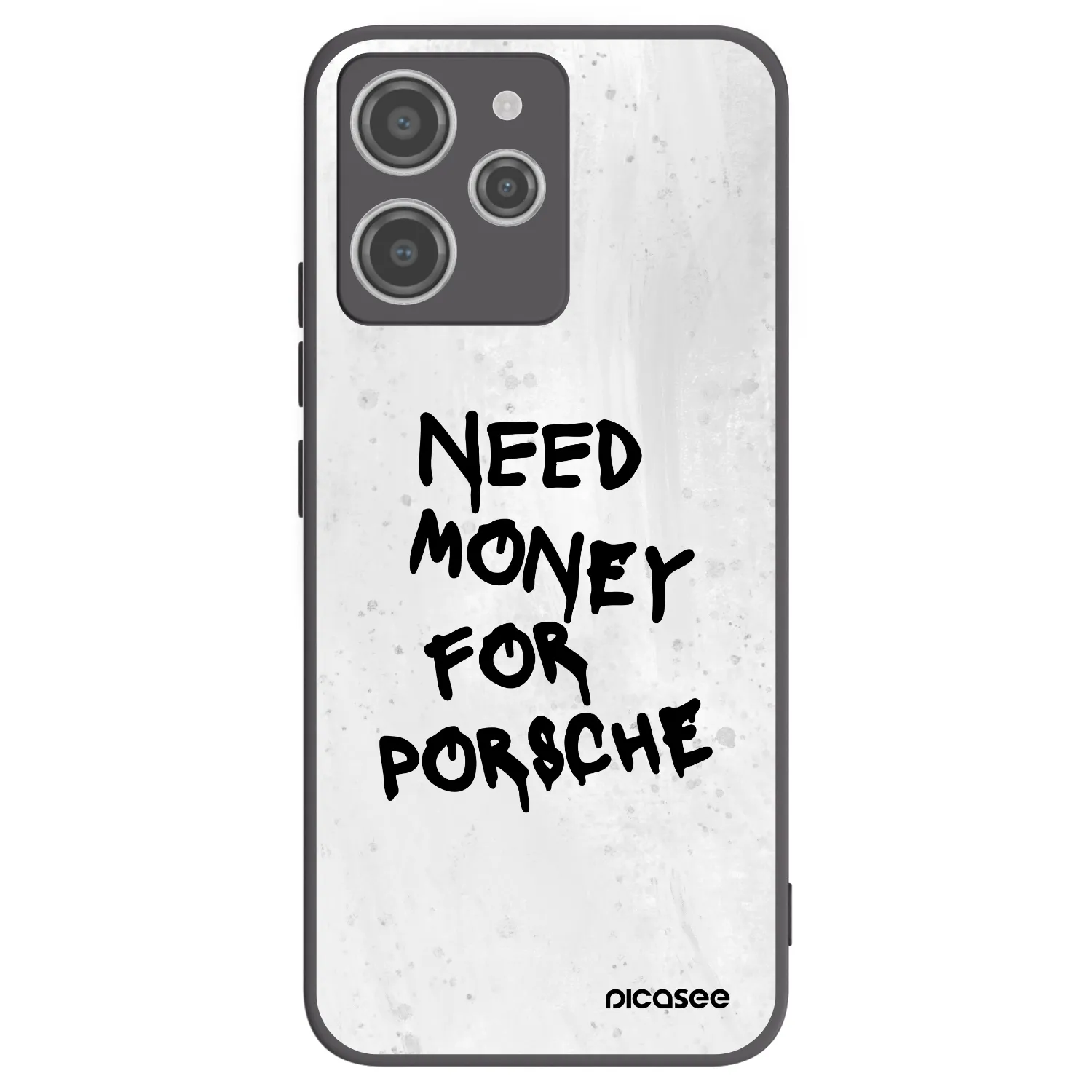 Picasee crna silikonska maskica za Xiaomi Redmi 12 4G - White Dollar
