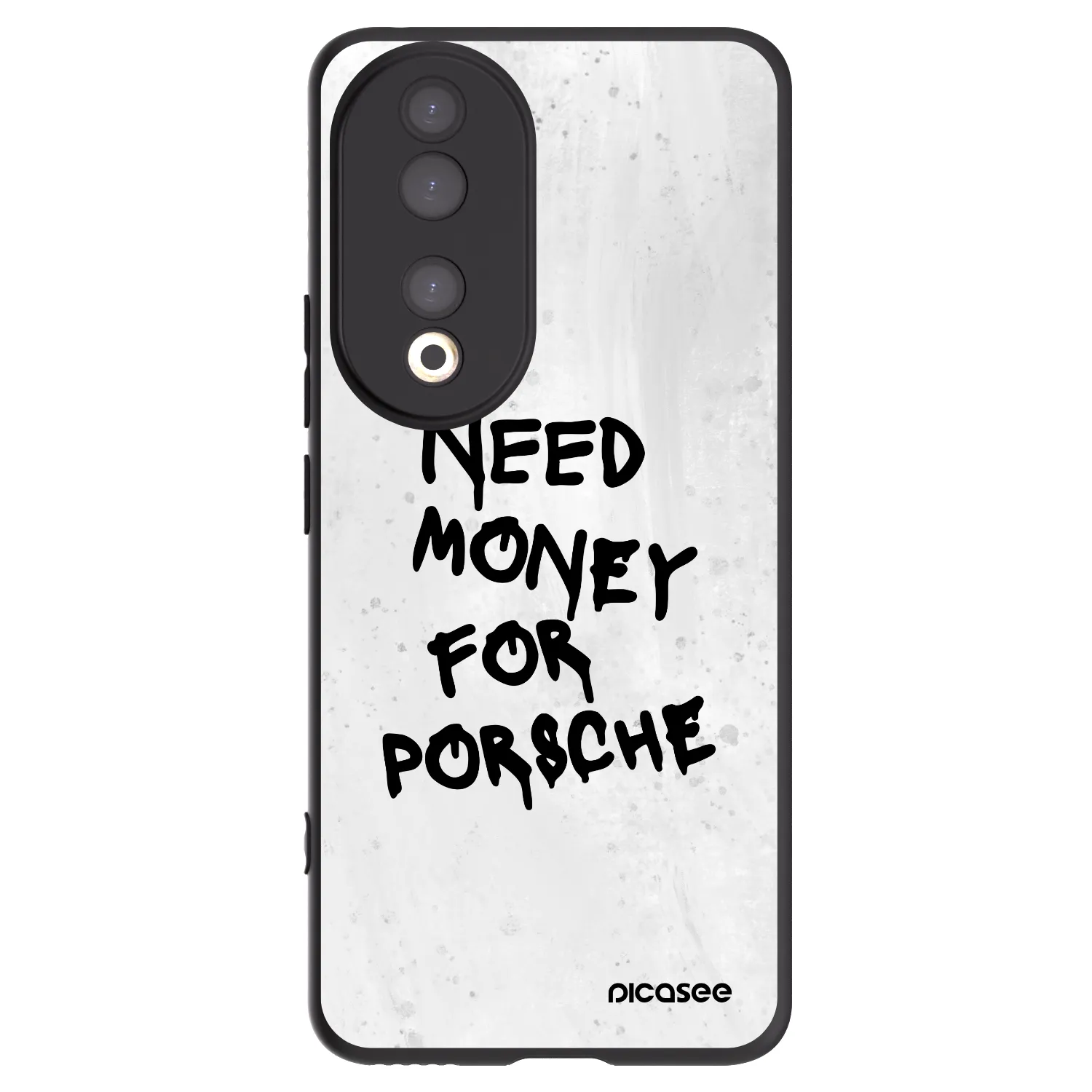 Picasee crna silikonska maskica za Honor 90 5G - White Dollar