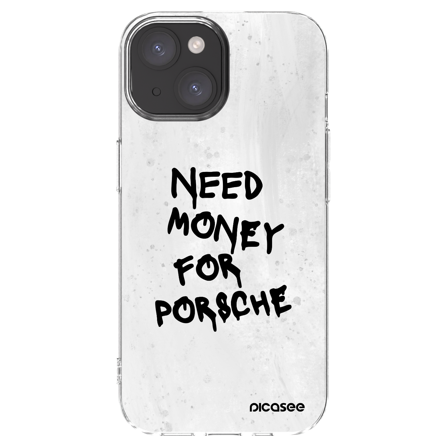 Picasee silikonska prozirna maskica za Apple iPhone 15 - White Dollar