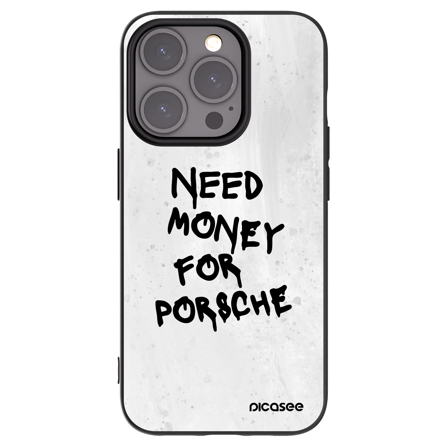 Picasee crna silikonska maskica za Apple iPhone 15 Pro - White Dollar