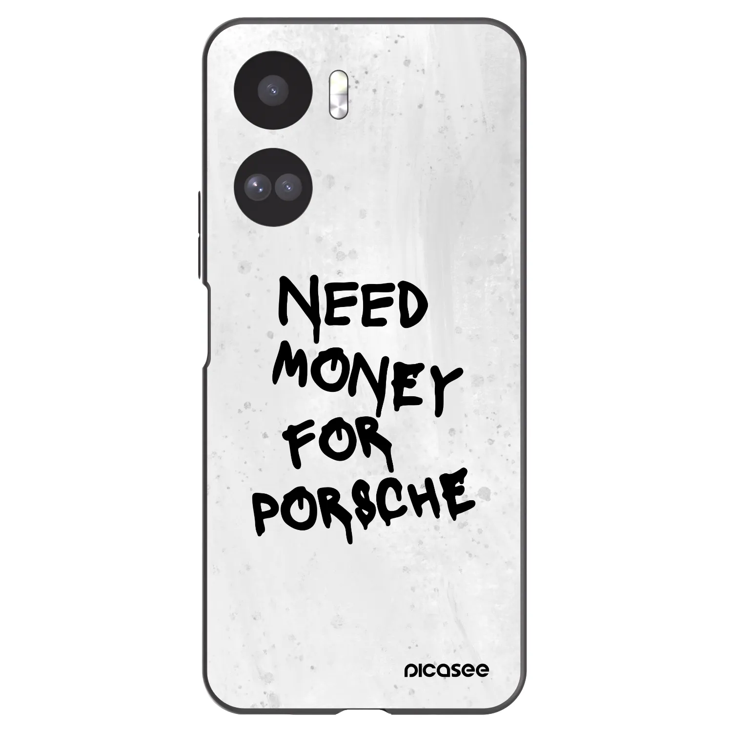 Picasee crna silikonska maskica za Honor 90 Lite 5G - White Dollar