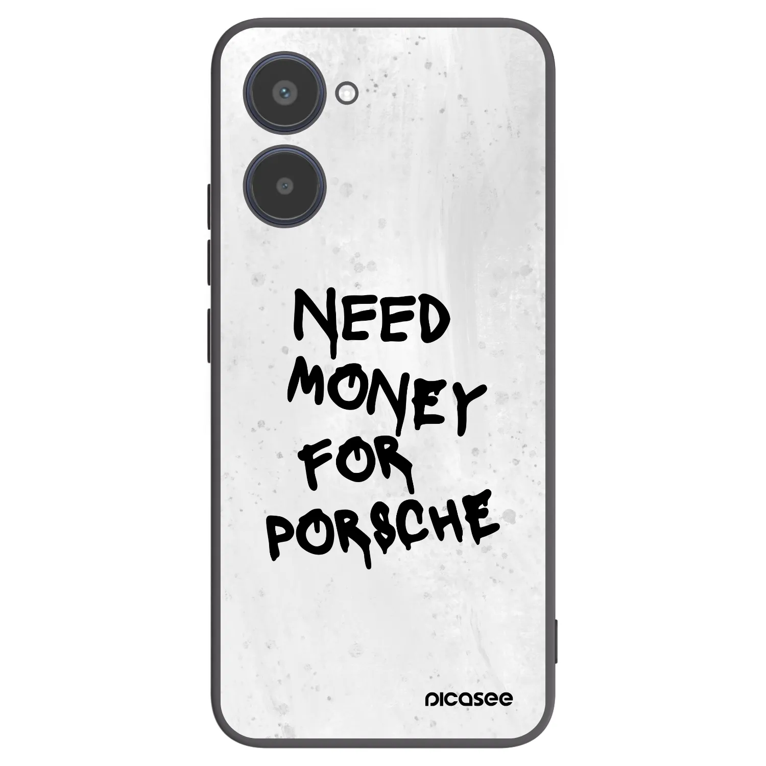 Picasee crna silikonska maskica za Realme 10 4G - White Dollar