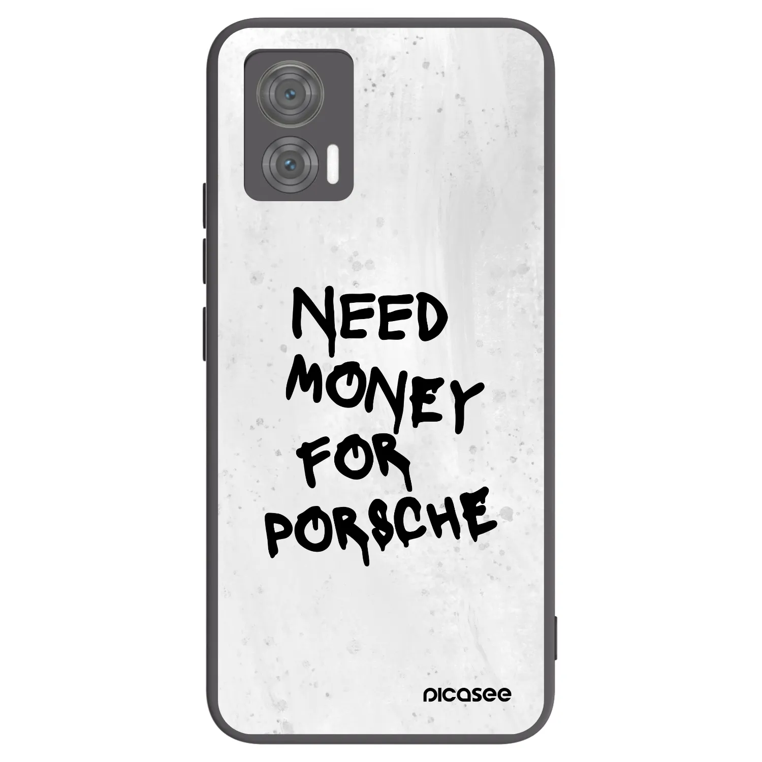Picasee crna silikonska maskica za Motorola Edge 30 Neo - White Dollar