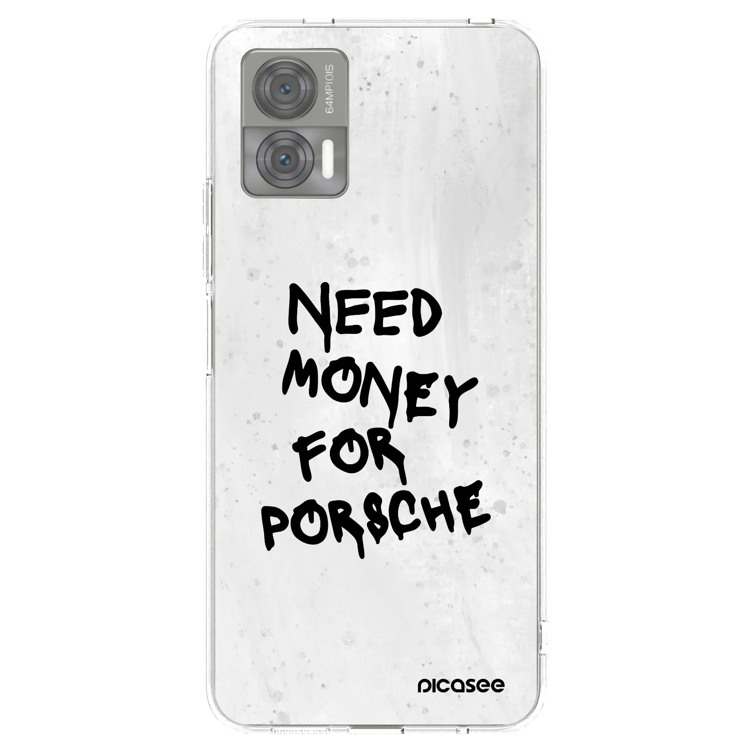 Picasee silikonska prozirna maskica za Motorola Edge 30 Neo - White Dollar