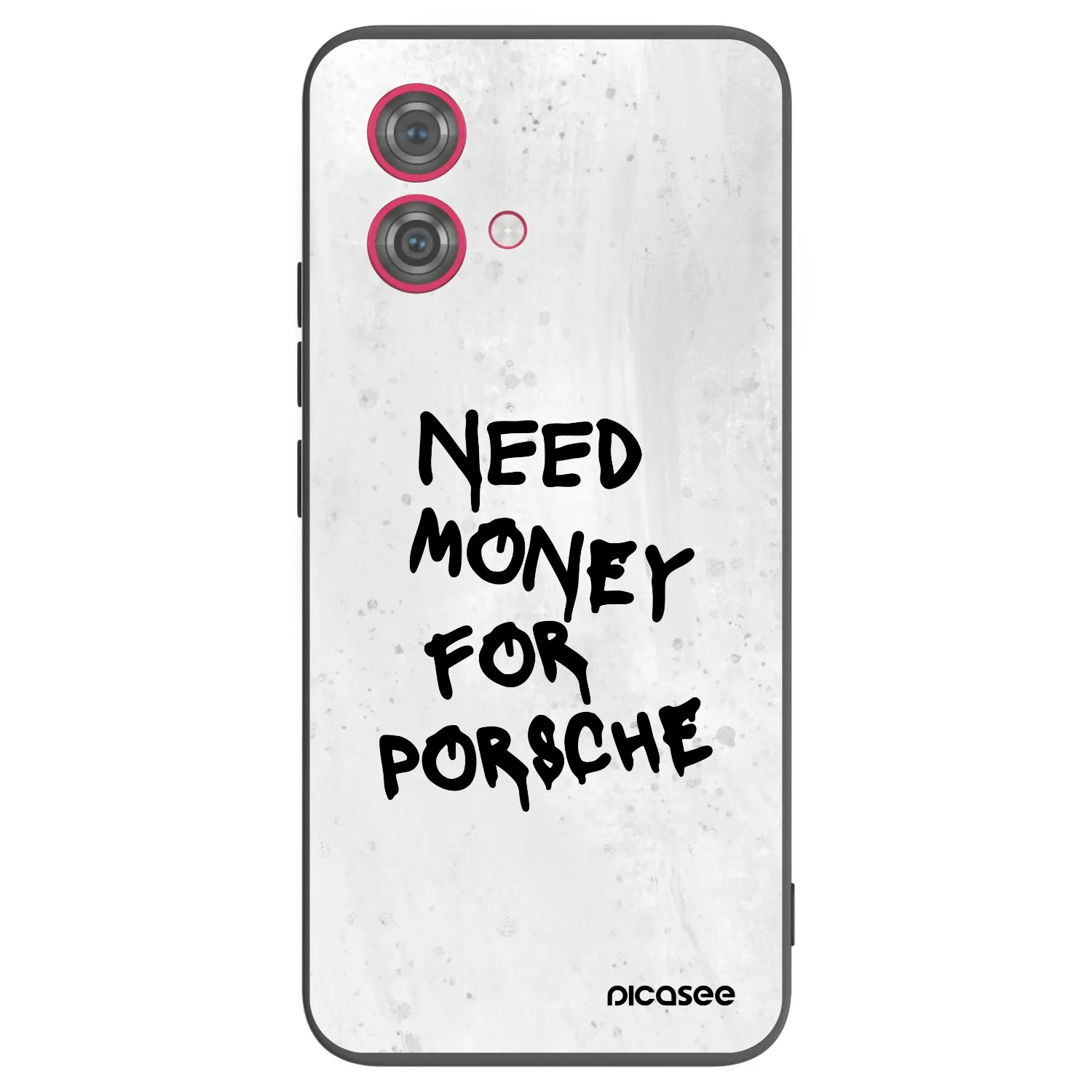 Picasee crna silikonska maskica za Motorola Moto G84 5G - White Dollar