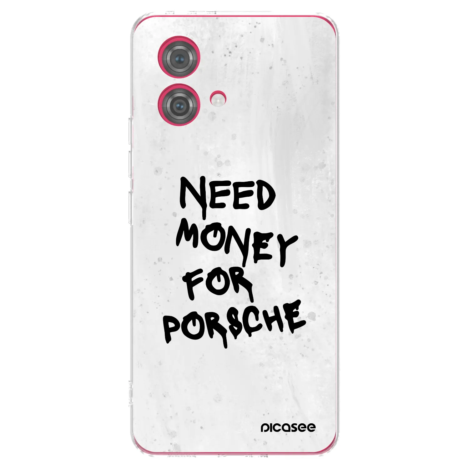 Picasee silikonska prozirna maskica za Motorola Moto G84 5G - White Dollar