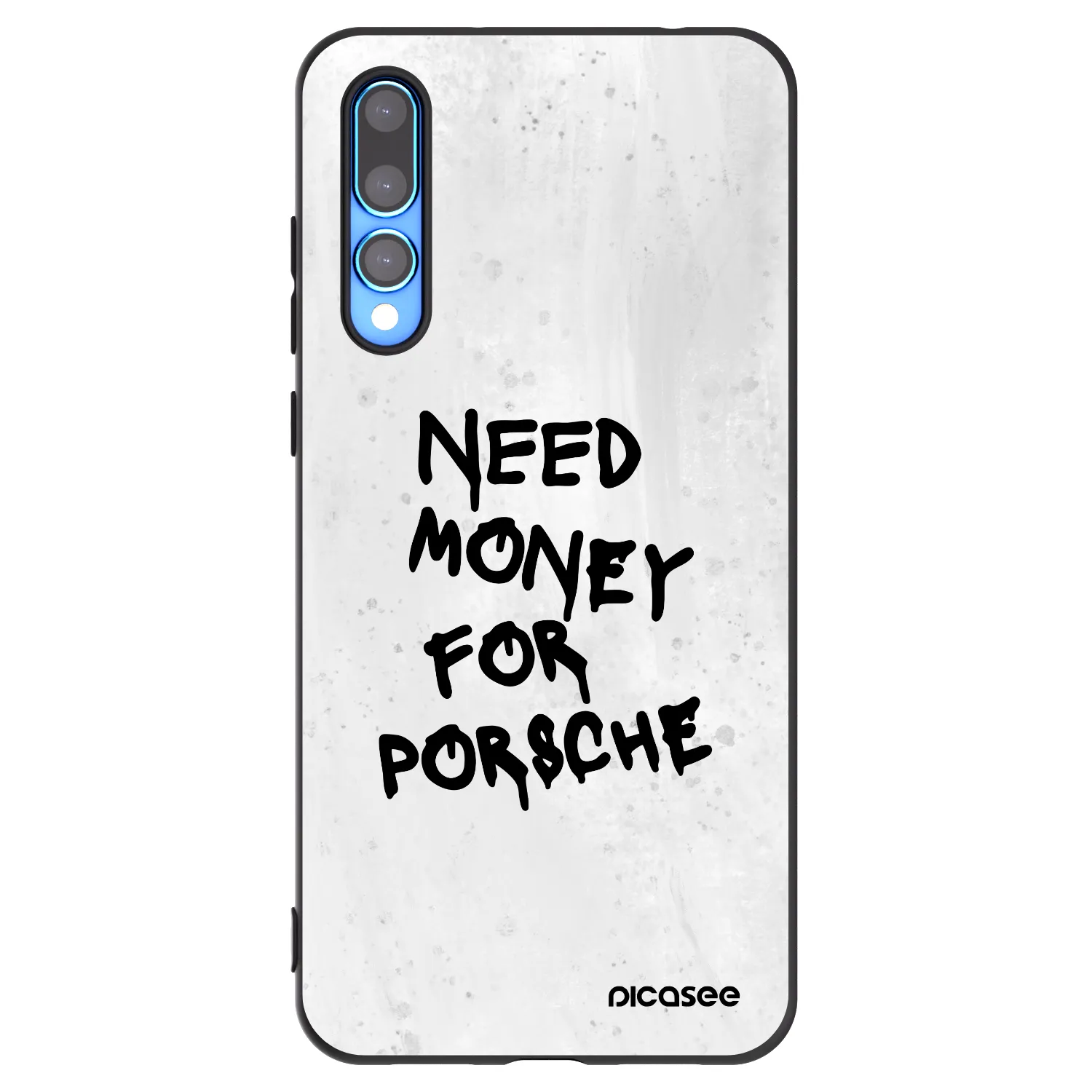 Picasee crna silikonska maskica za Huawei P20 Pro - White Dollar