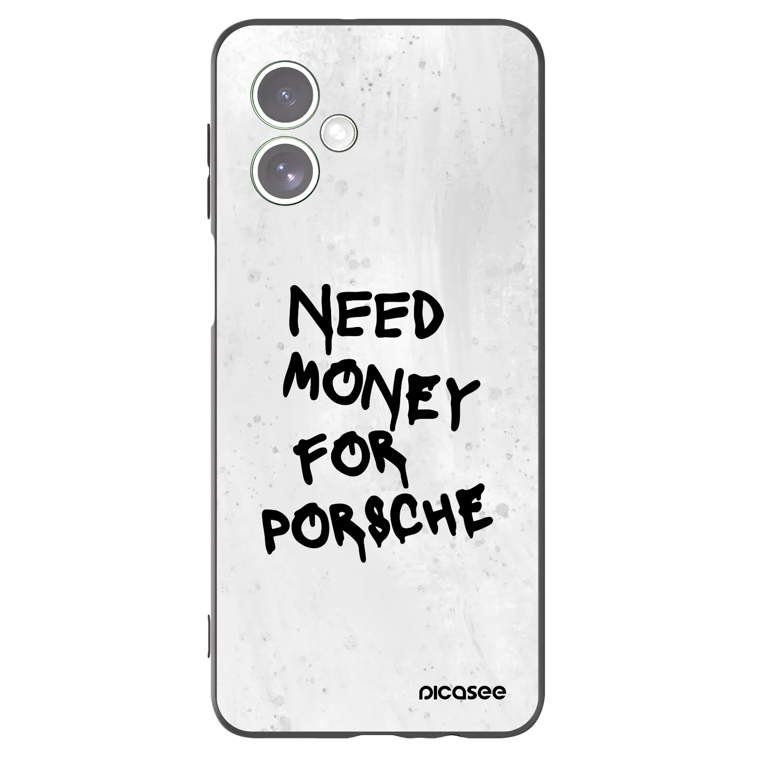 Picasee crna silikonska maskica za Motorola Moto G54 5G - White Dollar