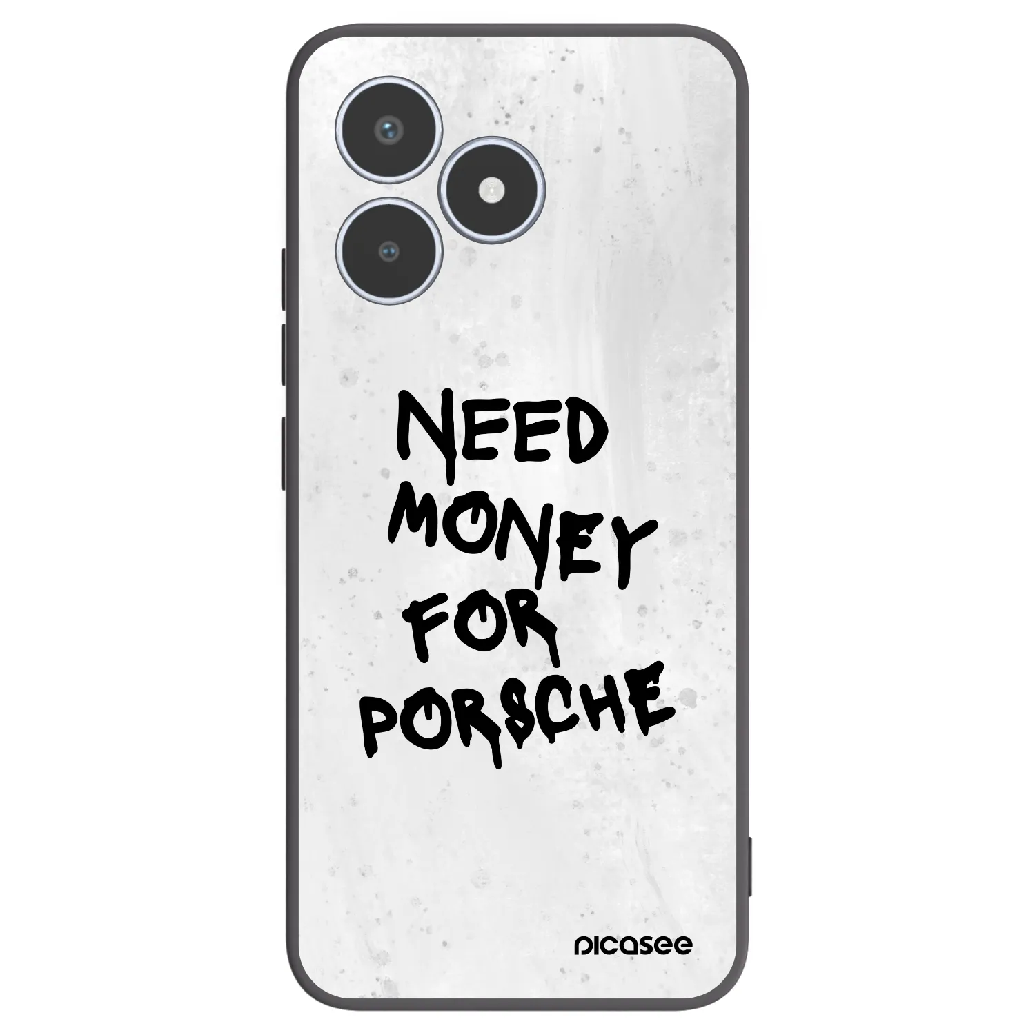 Picasee crna silikonska maskica za Realme C53 - White Dollar