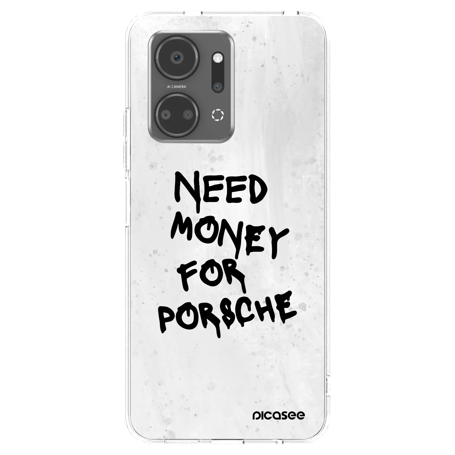 Picasee silikonska prozirna maskica za Honor X7a - White Dollar