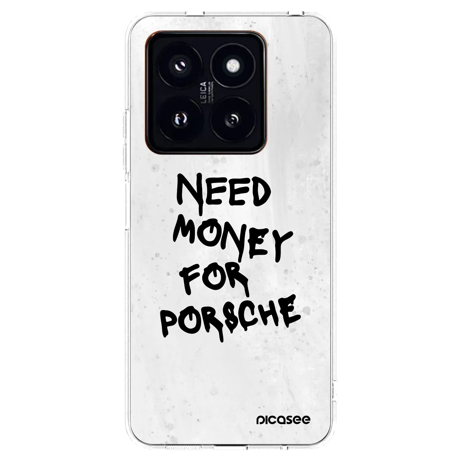 Picasee silikonska prozirna maskica za Xiaomi 14 Pro - White Dollar