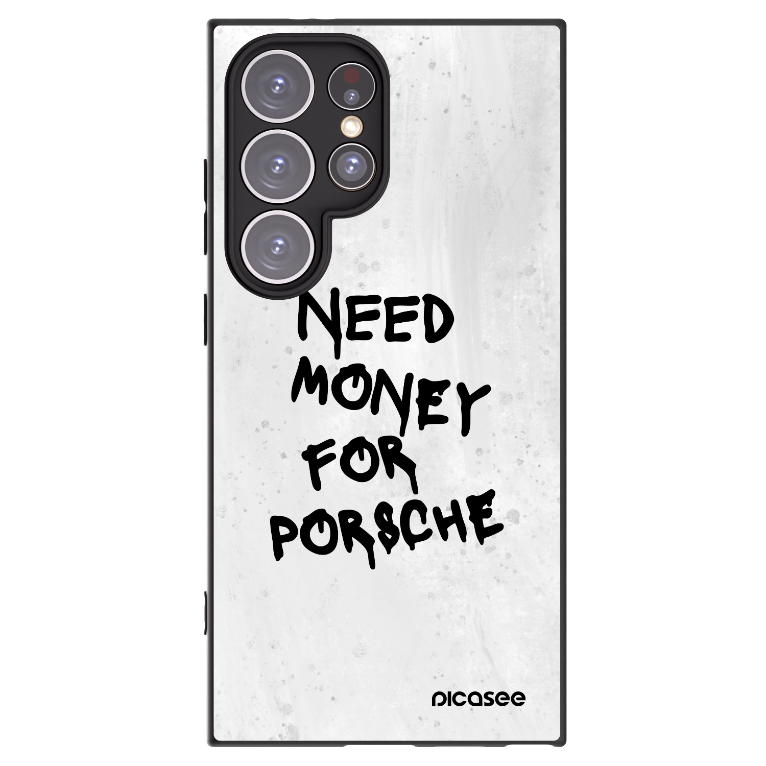 Picasee crna silikonska maskica za Samsung Galaxy S24 Ultra S928B 5G - White Dollar