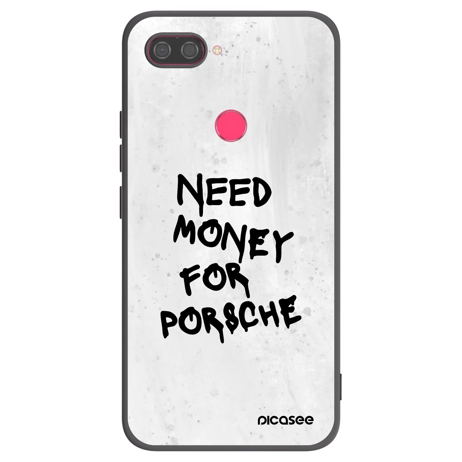 Picasee crna silikonska maskica za Xiaomi Mi 8 Lite - White Dollar