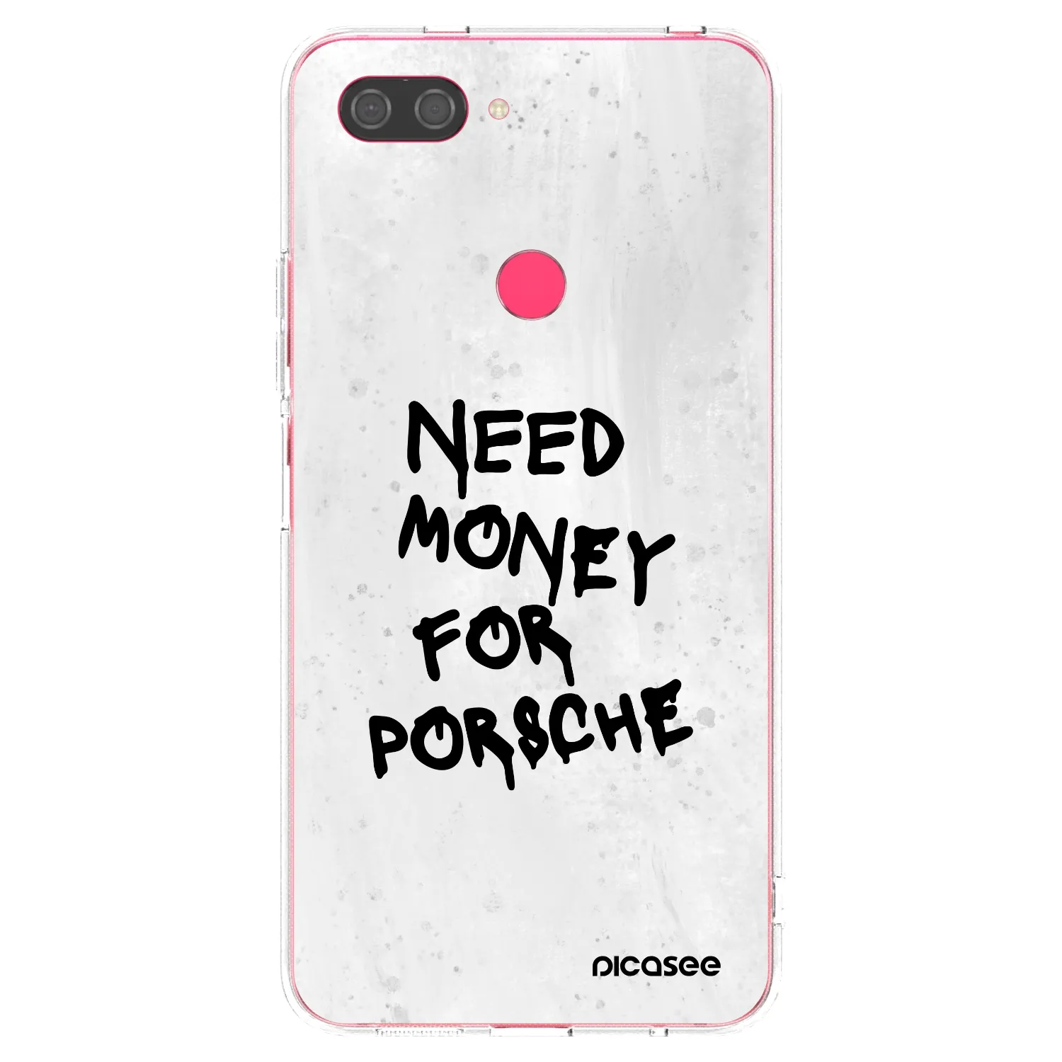 Picasee silikonska prozirna maskica za Xiaomi Mi 8 Lite - White Dollar