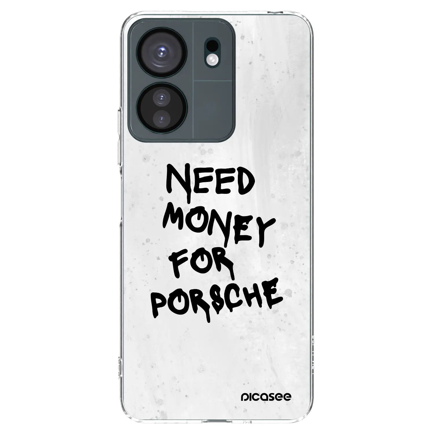 Picasee silikonska prozirna maskica za Xiaomi Redmi 13C 4G - White Dollar