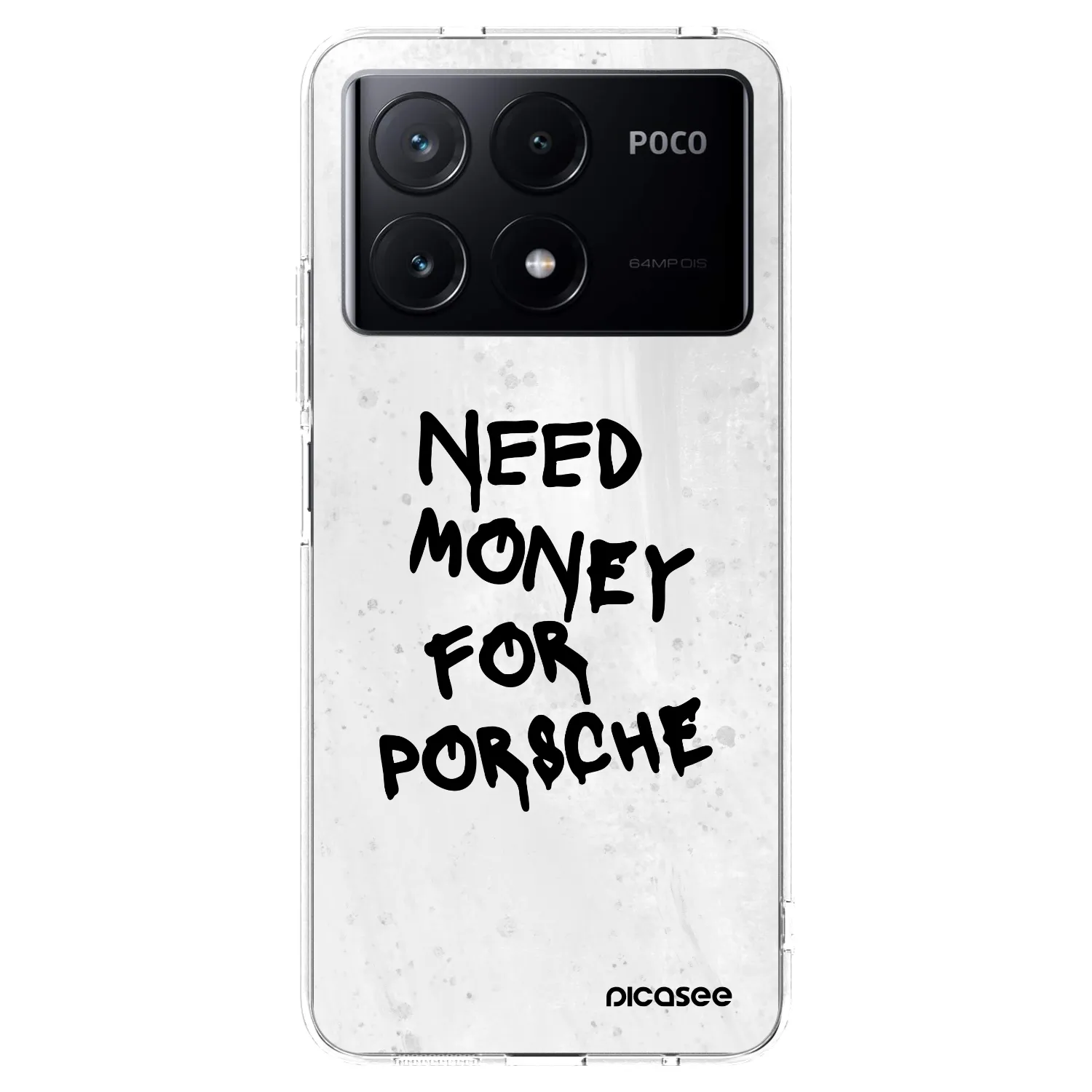 Picasee silikonska prozirna maskica za Xiaomi Poco X6 Pro - White Dollar