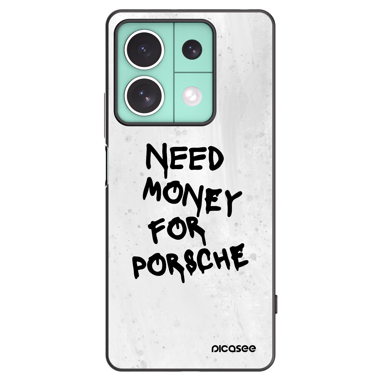 Picasee crna silikonska maskica za Xiaomi Redmi Note 13 5G - White Dollar