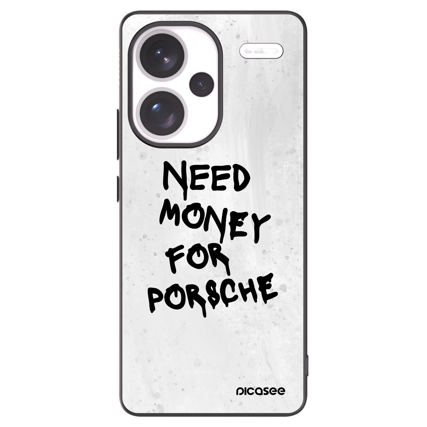 Picasee crna silikonska maskica za Xiaomi Redmi Note 13 Pro+ 5G - White Dollar