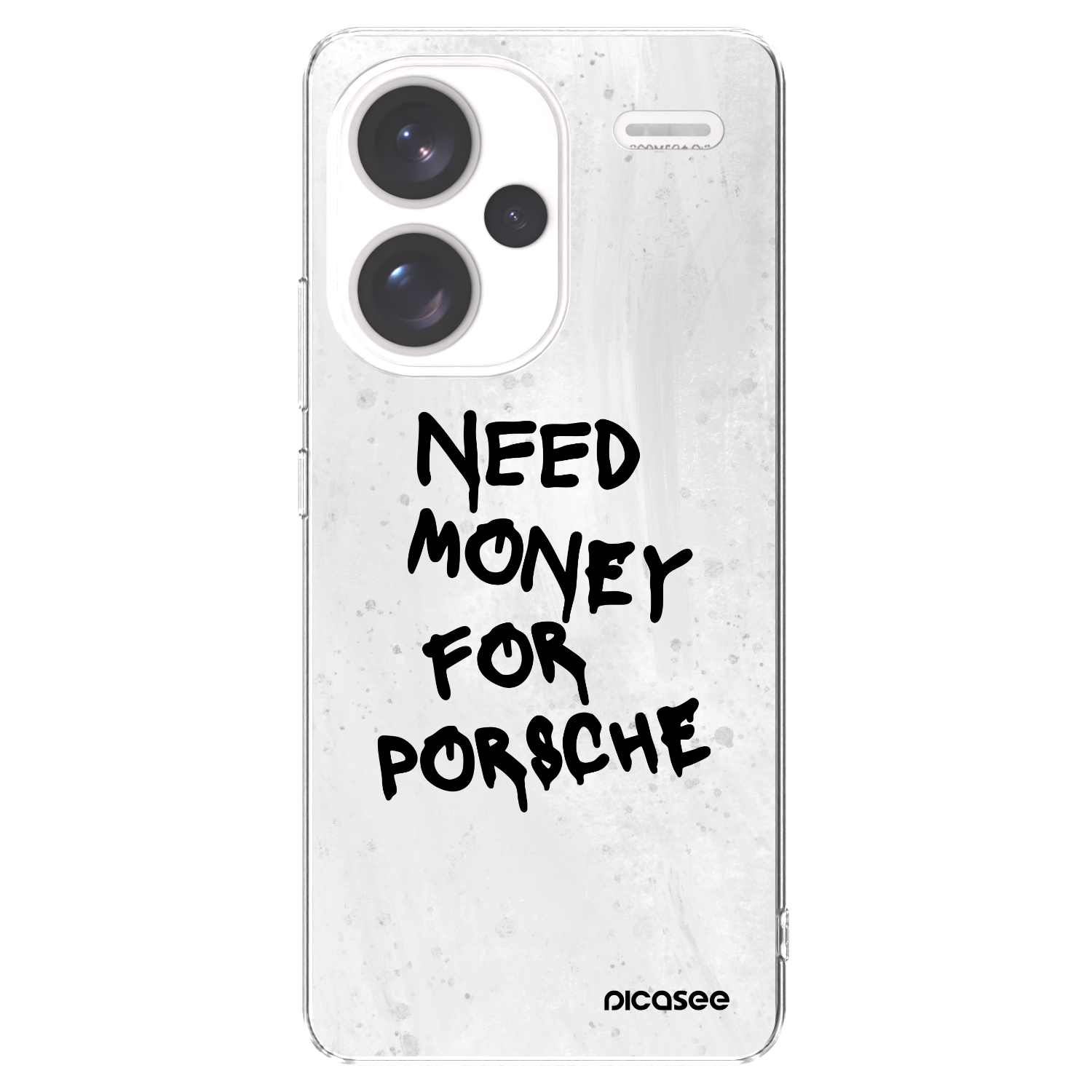 Picasee silikonska prozirna maskica za Xiaomi Redmi Note 13 Pro+ 5G - White Dollar