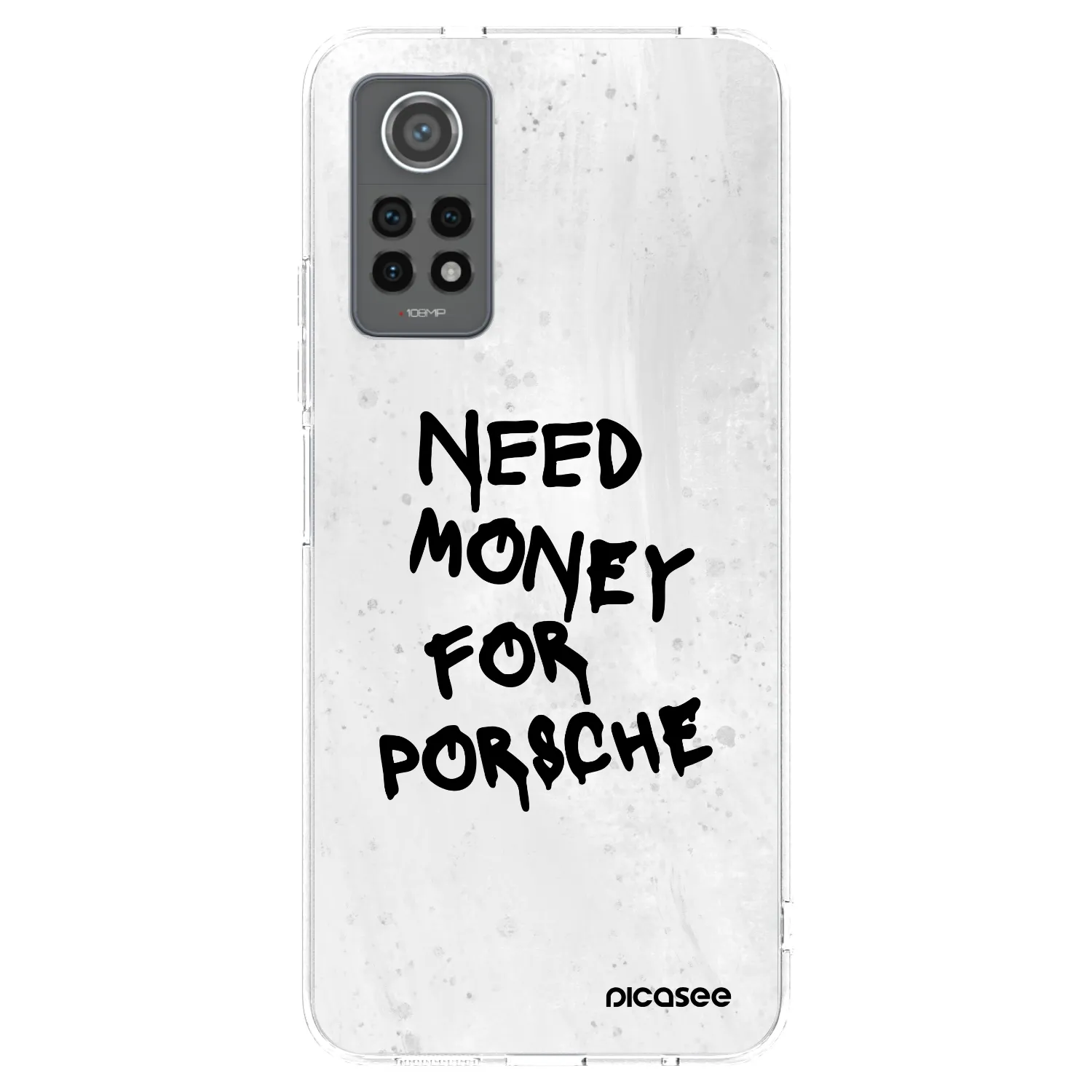 Picasee silikonska prozirna maskica za Xiaomi Redmi Note 12 Pro 4G - White Dollar