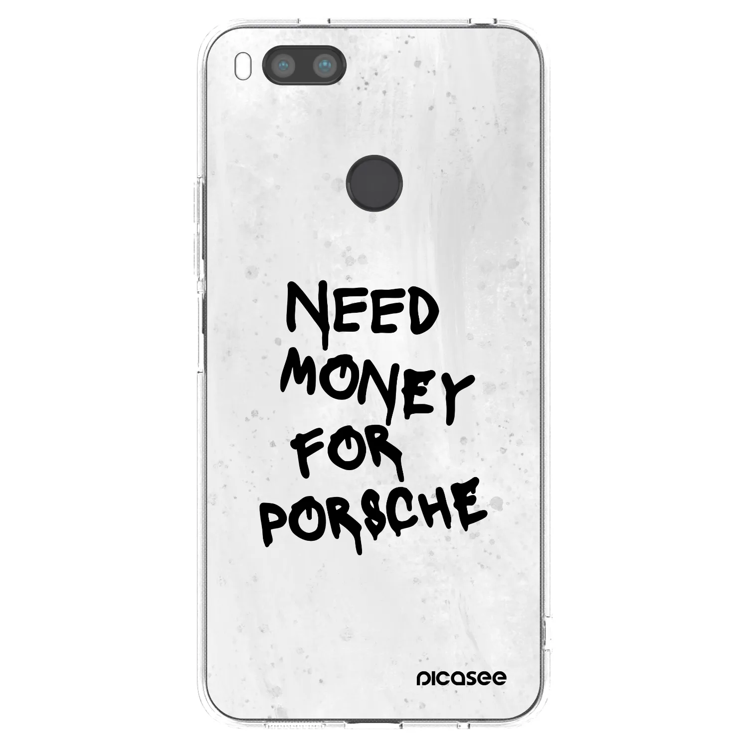Picasee silikonska prozirna maskica za Xiaomi Mi A1 Global - White Dollar