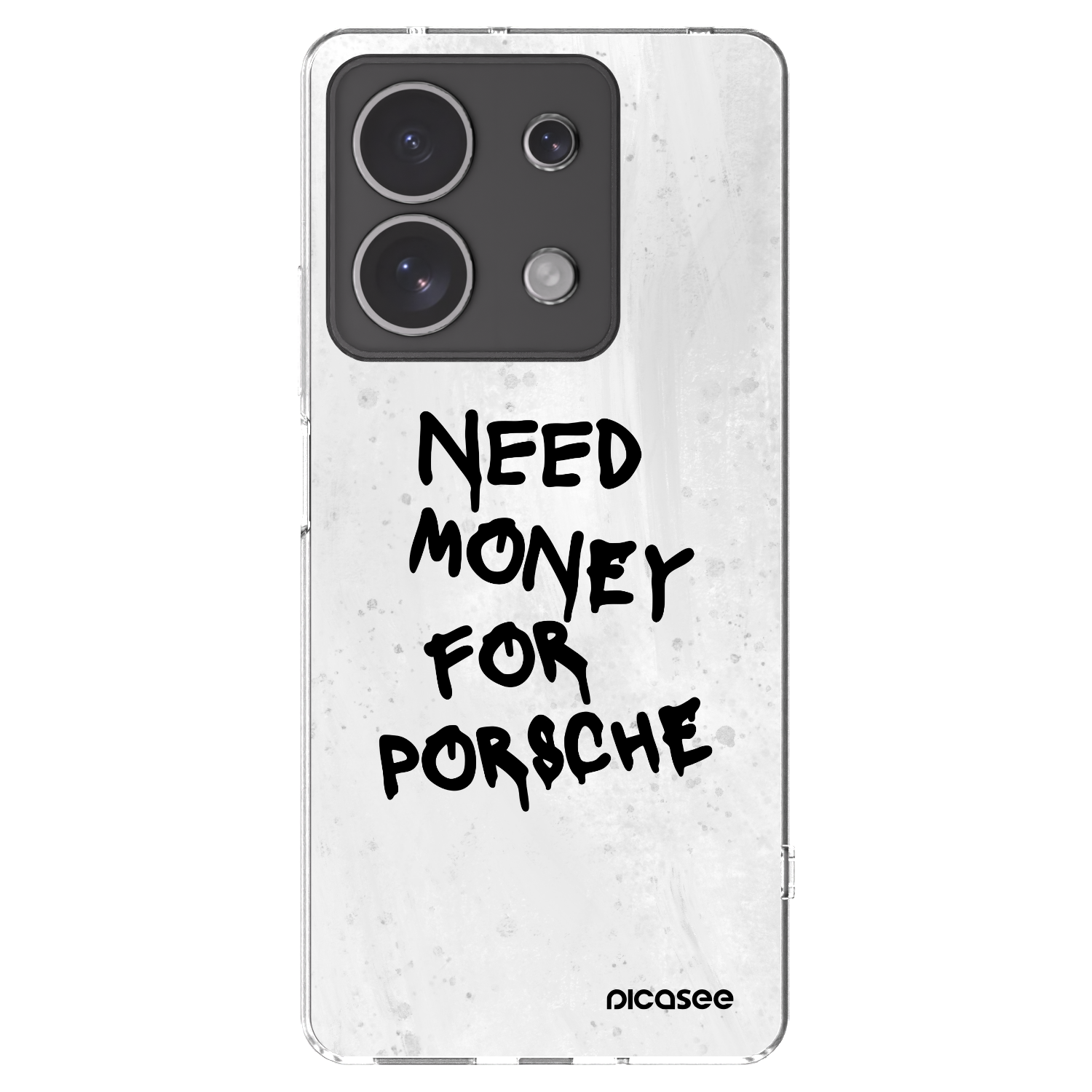 Picasee silikonska prozirna maskica za Xiaomi Redmi Note 13 4G - White Dollar
