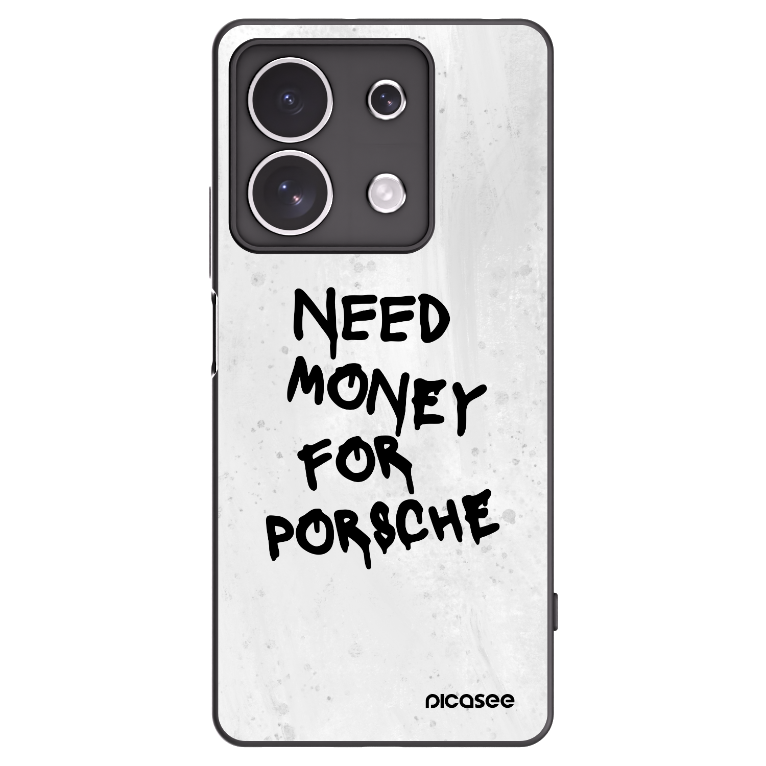 Picasee crna silikonska maskica za Xiaomi Redmi Note 13 4G - White Dollar