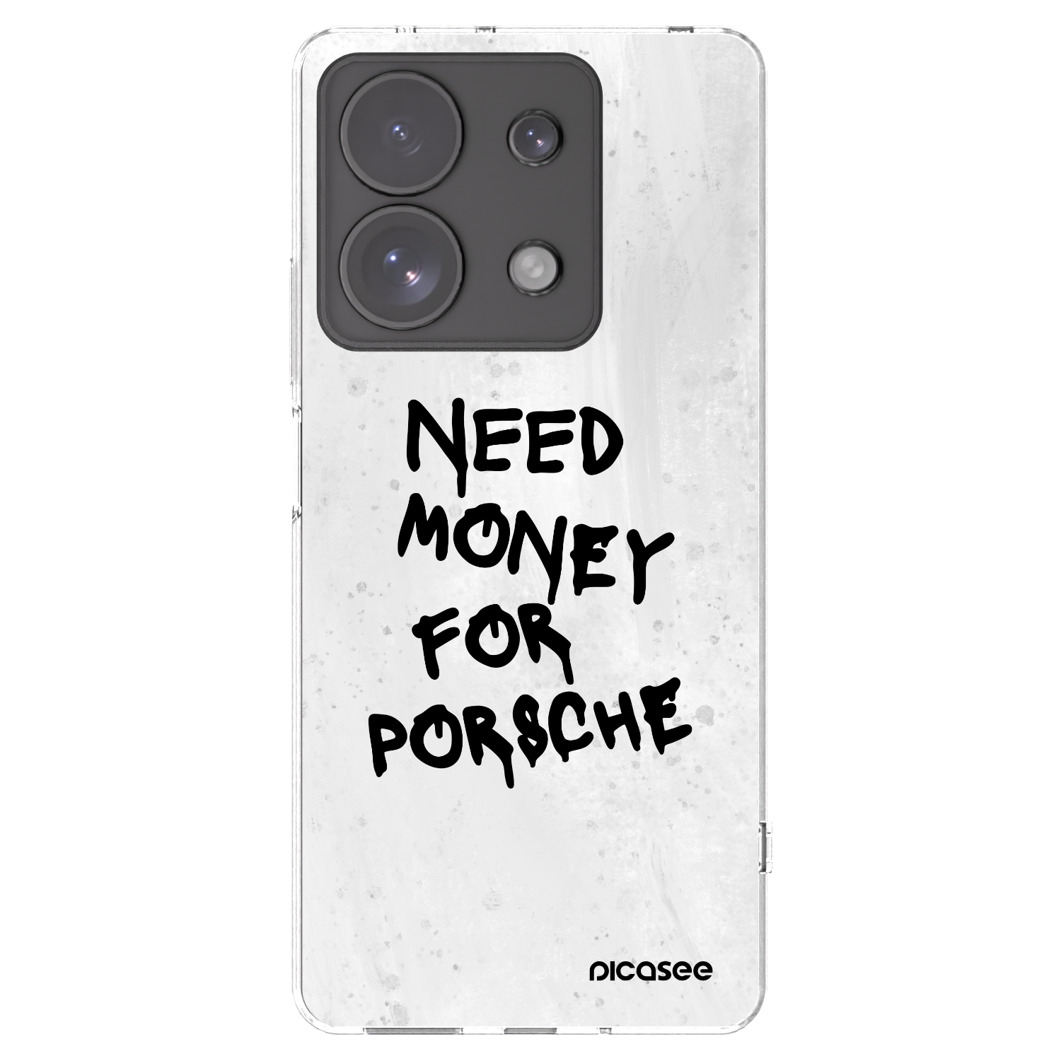 Picasee silikonska prozirna maskica za Xiaomi Redmi Note 13 Pro 4G - White Dollar