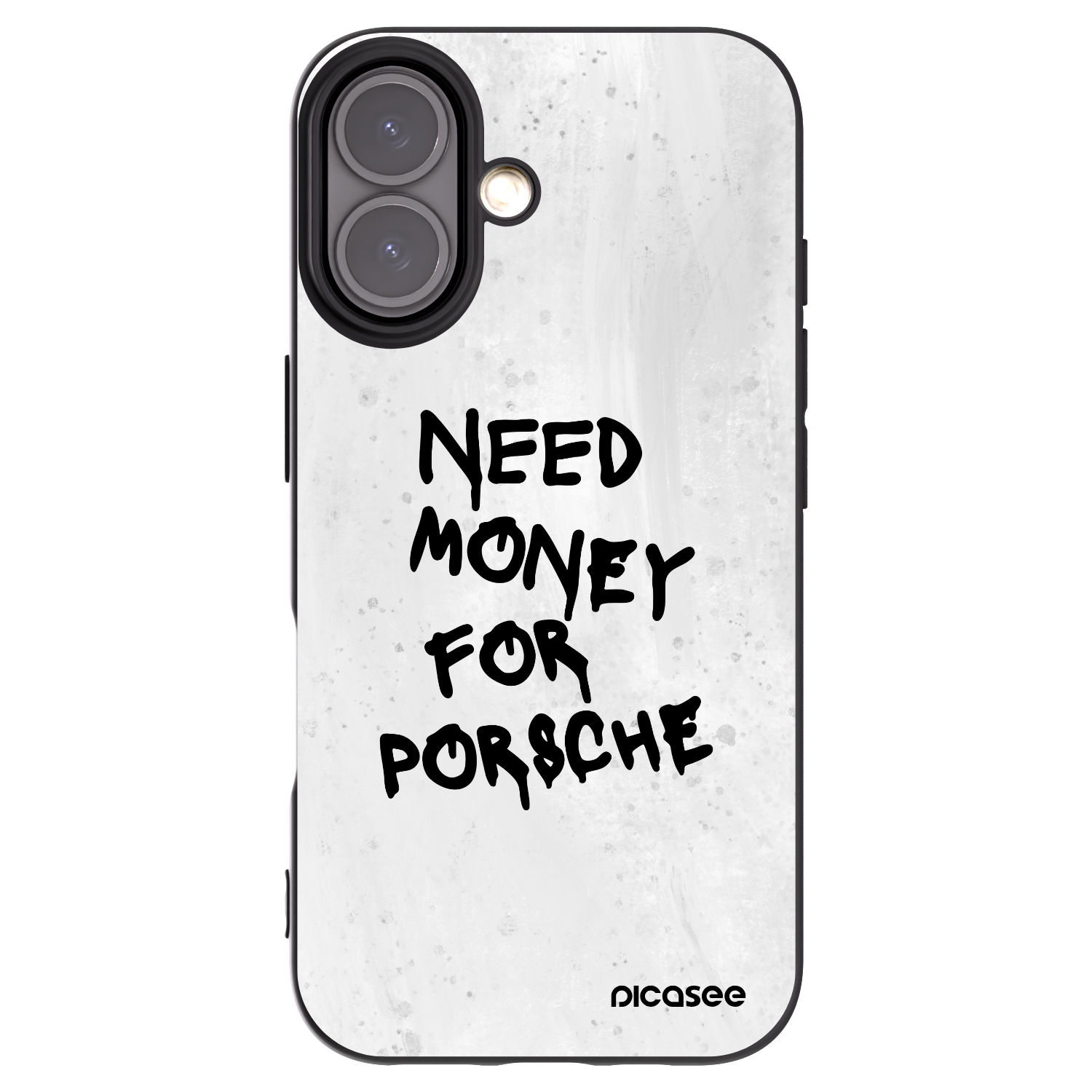 Picasee crna silikonska maskica za Apple iPhone 16 - White Dollar