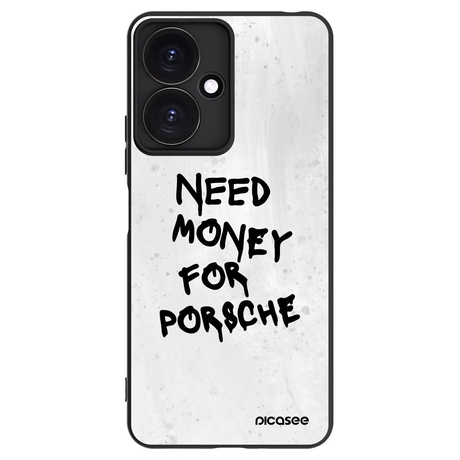 Picasee crna silikonska maskica za Xiaomi Redmi 13C 5G - White Dollar