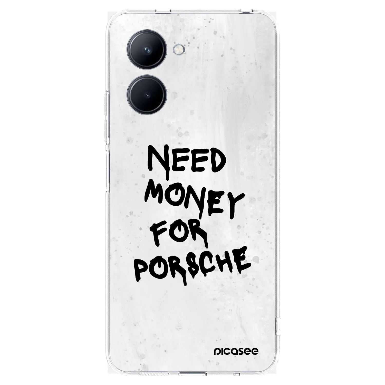 Picasee silikonska prozirna maskica za Realme C33 (2023) - White Dollar