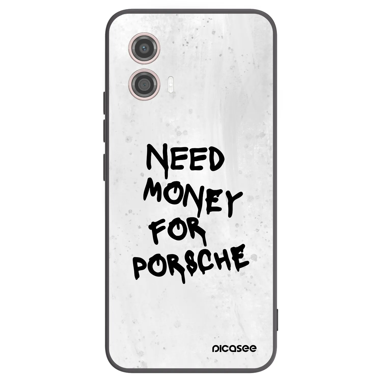 Picasee crna silikonska maskica za Motorola Moto G53 5G - White Dollar