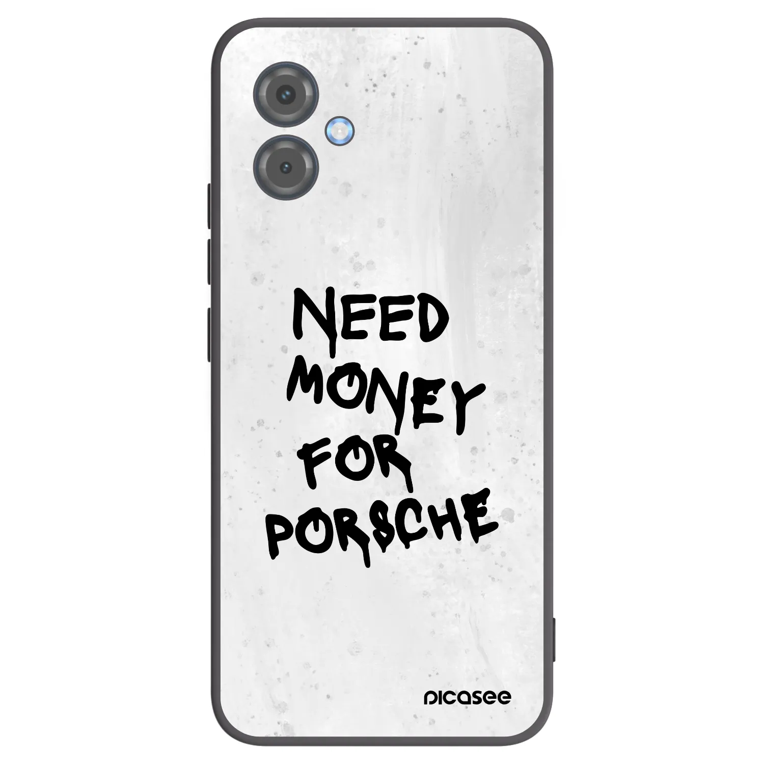 Picasee crna silikonska maskica za Motorola Moto G14 - White Dollar