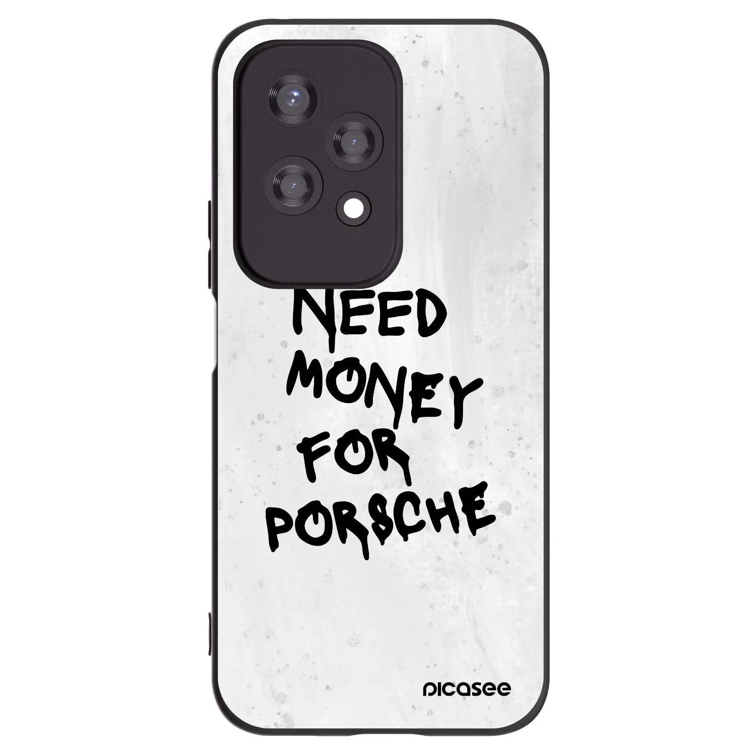 Picasee crna silikonska maskica za Honor 200 Lite - White Dollar