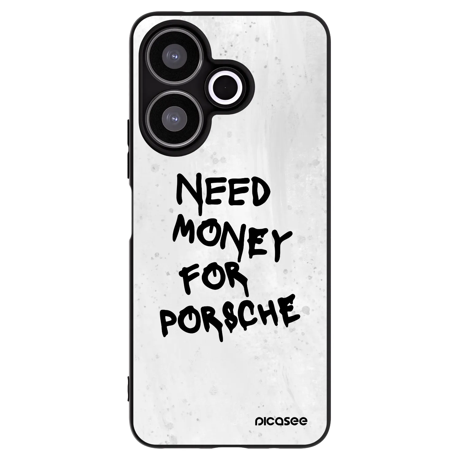 Picasee crna silikonska maskica za Xiaomi Redmi 13 4G - White Dollar