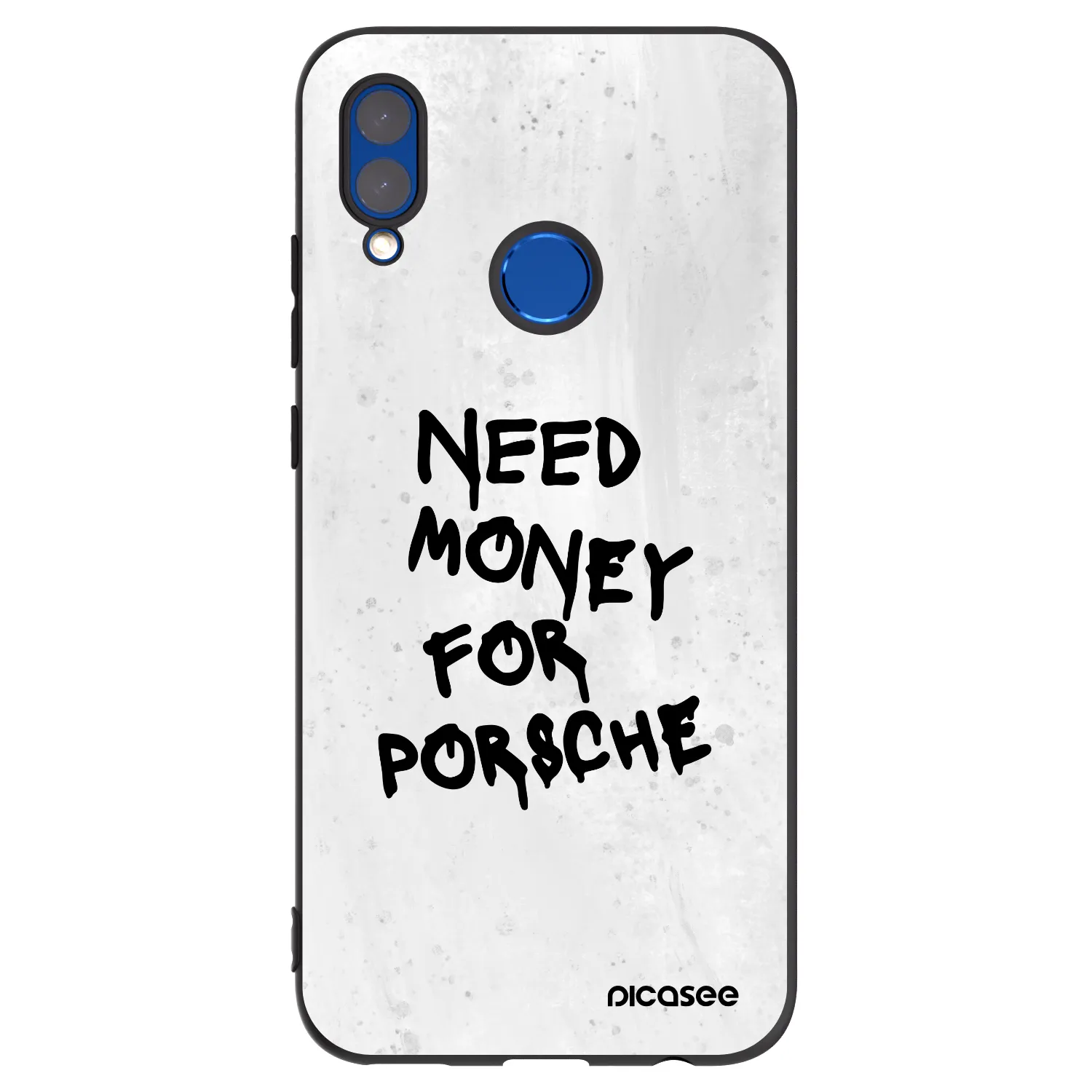 Picasee crna silikonska maskica za Huawei P Smart 2019 - White Dollar