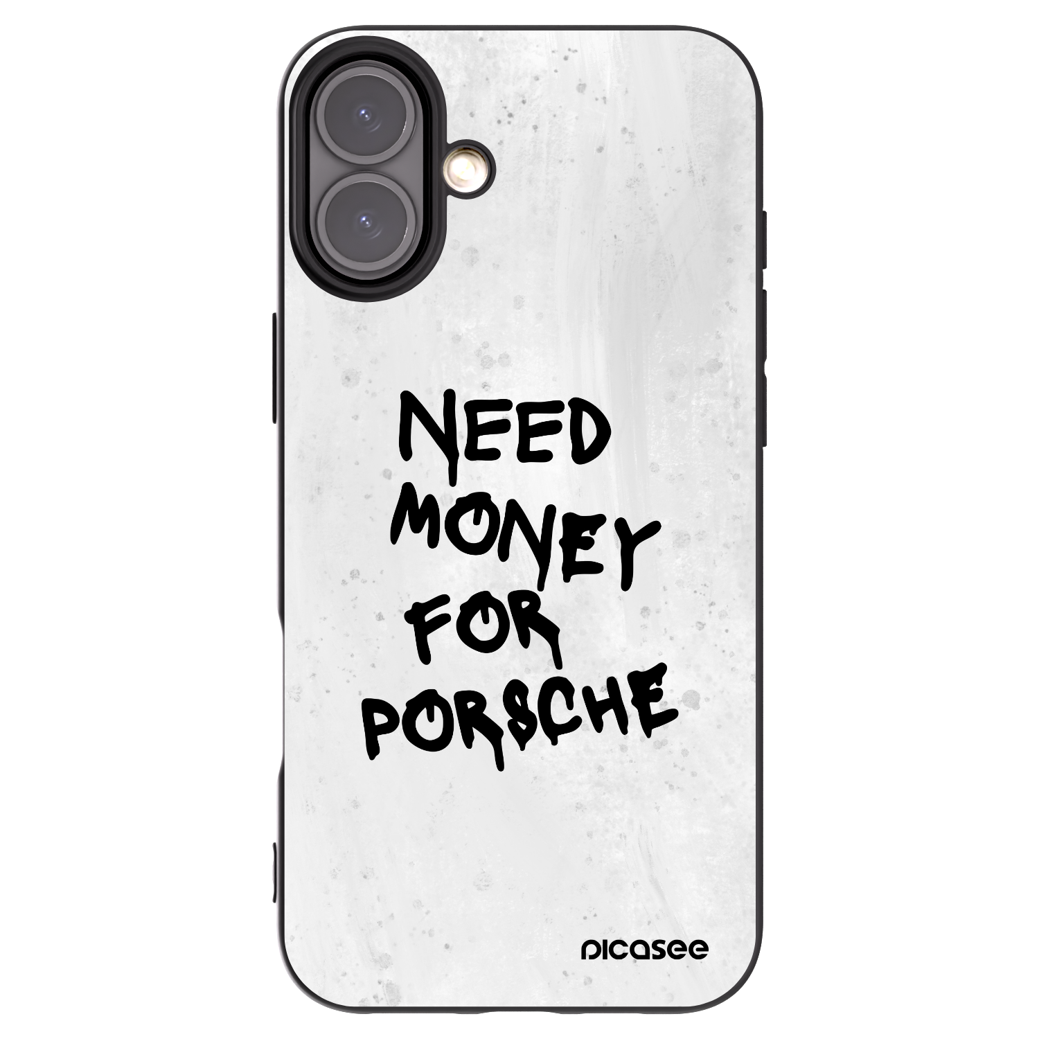 Picasee crna silikonska maskica za Apple iPhone 16 Plus - White Dollar