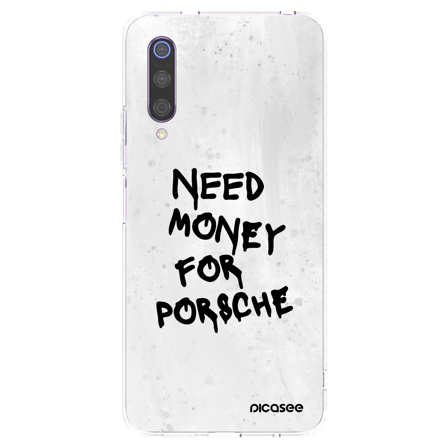 Picasee silikonska prozirna maskica za Xiaomi Mi 9 - White Dollar