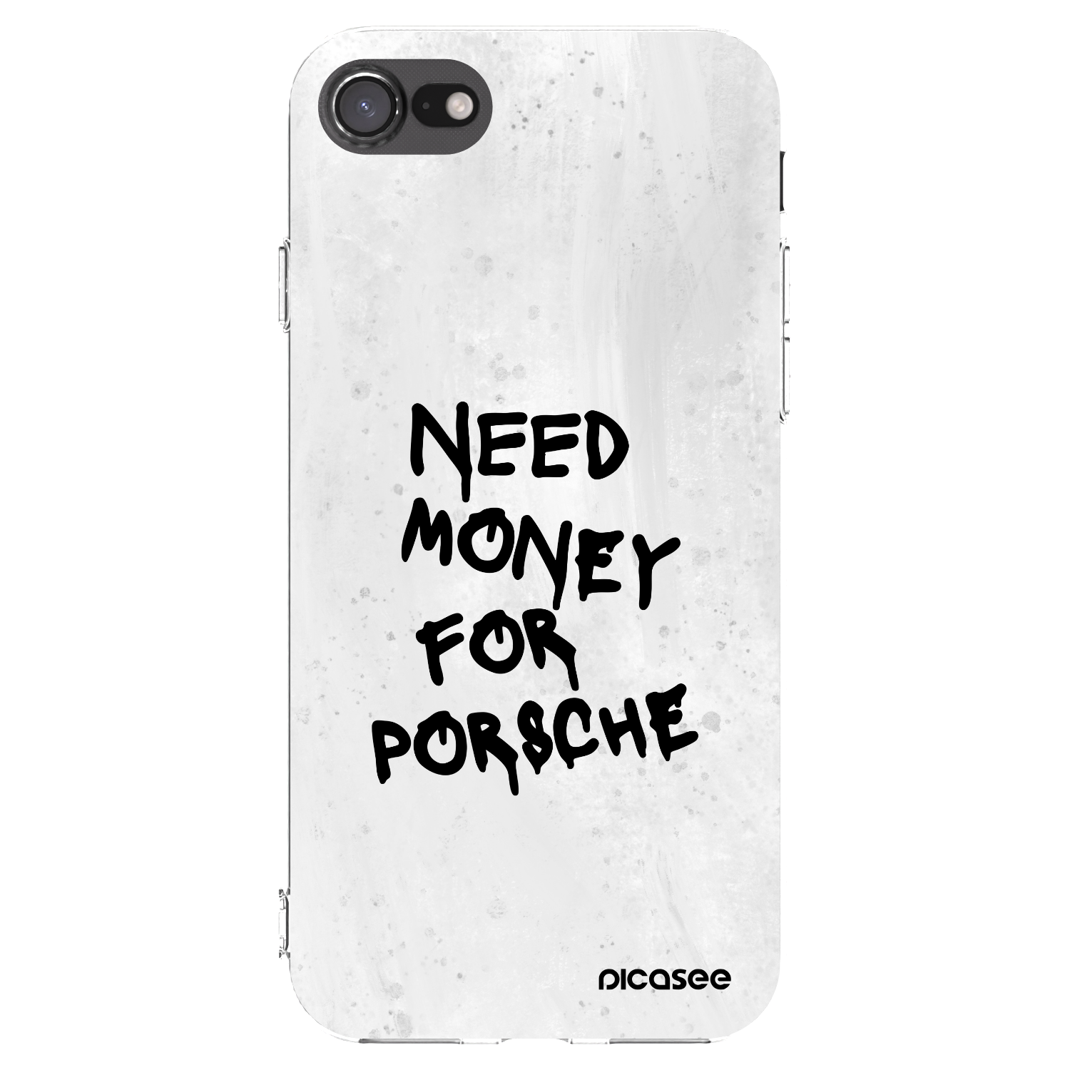 Picasee silikonska prozirna maskica za Apple iPhone 7 - White Dollar