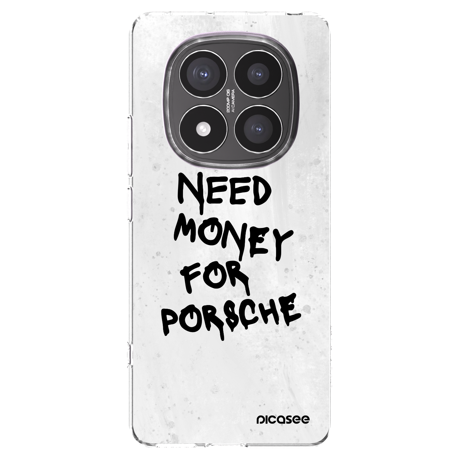 Picasee silikonska prozirna maskica za Xiaomi Redmi Note 14 Pro+ 5G - White Dollar